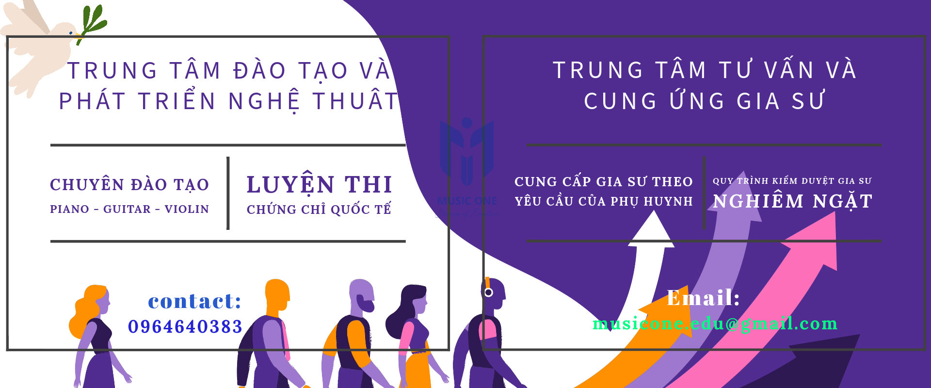 Trung tâm đào tạo nghệ thuật-trung tâm gia sư Music One